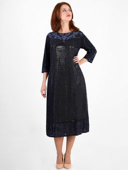 Платье МИРА Фэшн белорусского производства длинное трикотажным - Almond фото 4