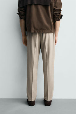 PANTAL?N CINTURA JOGGER CONFORT / Beige vigor?