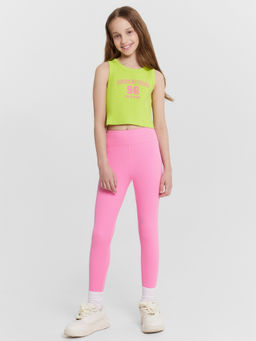 Топ для девочек лаймовый с надписью winners union - Mark formelle фото 4