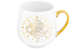 Кружка 530 мл 13,5*10,5*10,7 см Созвездие змеи золотая на белом, NEW BONE CHINA - Elan gallery фото 4
