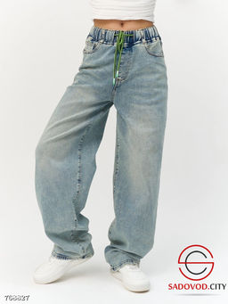 Джинсы багги широкие женские - Bruno фото 6