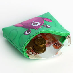 Цена за 5 шт. Кошелёк детский для мальчика «Добрые монстрики», МИКС