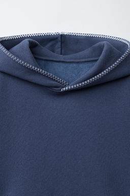 TOPSTITCHED HOODIE - Zara фото 3