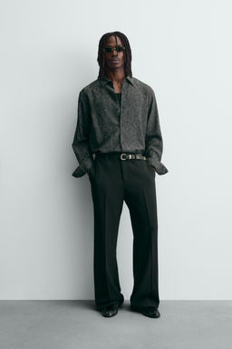 FLUID FLORAL JACQUARD SHIRT