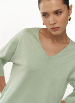 Conso/KJS 230717 - mint Джемпер женский фото 2