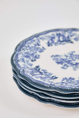 4lu Vintage Cicek Desenli Porselen Tatl? Tabag? Seti -K?rm?z? TPHAW26TBK00067 - Trendyolmilla фото 7