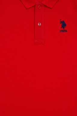 Красная футболка-поло для мальчика - U.s. polo assn фото 6