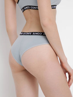 CONTE Трусы бразилиана из хлопка FIT DAY LBR 1507 grey-blue