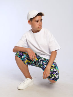 Шорты Федор синий граффити - Ладошки фото 15