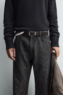 REVERSIBLE LEATHER BELT - Zara фото 7
