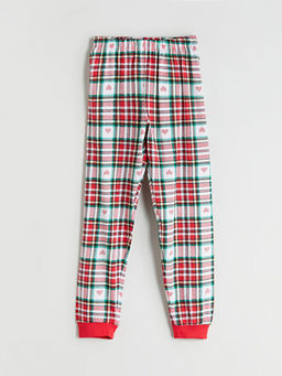 Beli Lastikli Ekose K?z ?ocuk Pijama Alt