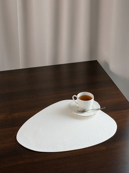 Салфетка сервировочная 45x36, 1шт. белый ПВХ