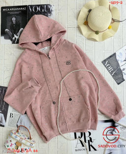 Женская толстовка на молнии с капюшоном - Bruno фото 6