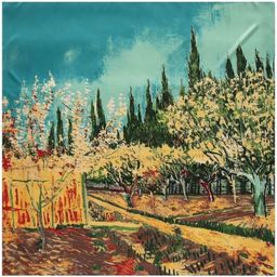 Платок Ван Гог Фруктовый сад с цветущими персиками - Здесь был Винсент фото 7