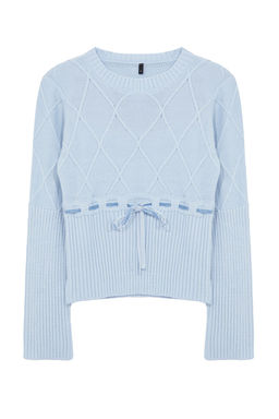 Mavi Kurdele/Fiyonk Detayl? Triko Kazak TWOAW25KZ00225