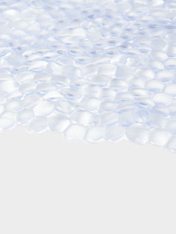 Коврик для ванны на присосках Доляна «Хрусталь», 66×36 см, прозрачный