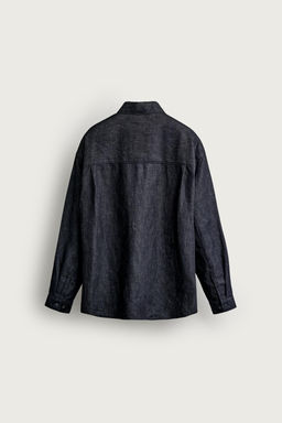 CAMISA DENIM LIGERO RELAXED FIT / ?ndigo - Zara фото 9