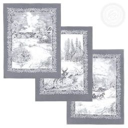 Полотенце 50*60 см. Сочельник рогожка хлопок 100% - Лен поволжья фото 2