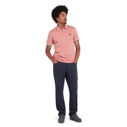 Поло Timberland Polo Millers River Tipped Pique Slim розовая