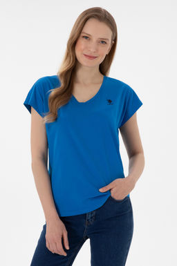 Kad_n Kobalt Mavi Basic Ti__rt Sepette S_rpriz _ndirim