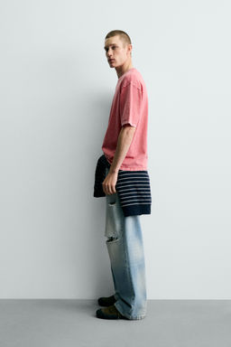 CAMISETA PUNTO ESTRUCTURA FLAM? / Rosa - Zara фото 4