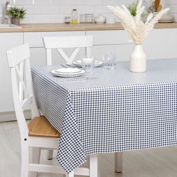 Клеёнка на стол Доляна «Клетка», на нетканой основе, ширина 137 см, рулон 20 м, цвет МИКС