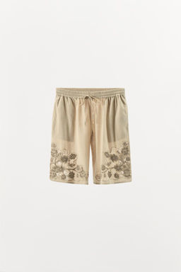 EMBROIDERED BEAD BERMUDA SHORTS - Zara фото 5
