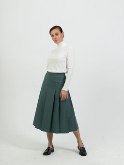 с шерстью в составе! юбка расклешенная - Трика фото 2