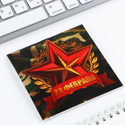 Цена за 20 шт. Блокнот 10?10 см, 16 листов С 23 февраля - Artfox фото 4