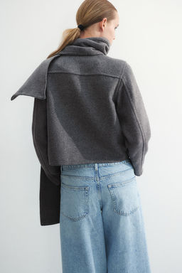 Chaqueta de fieltro con bufanda - H&m фото 5