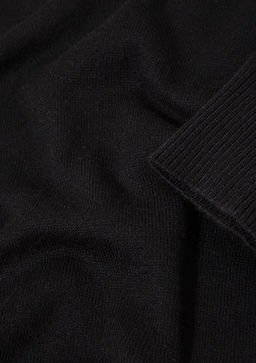 Bisiklet Yaka Siyah Kazak - Mavi фото 10