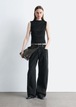 Top de punto drapeado - H&m фото 3