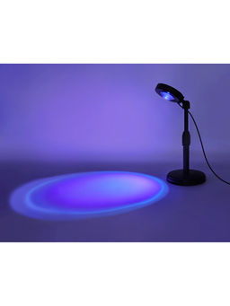 Лампа настольная атмосферная DE8385, LED, 3Вт, RGB, d12 h28 см, чёрный, с ПДУ