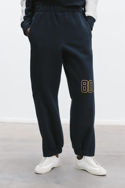 EMBROIDERED NUMBER PLUSH TROUSERS - Zara фото 2