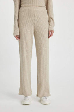 Прямые брюки на бретельках в рубчик Flayer Fit - Defacto фото 5