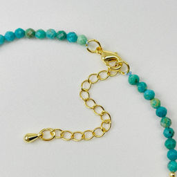 Анклет "браслет на ногу" из Бирюзы и Жемчуга