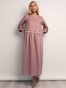 100% лен платье