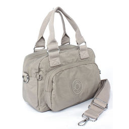 Сумка женская текстиль BoBo-91027, 2отд, плечевой ремень, серый 266008