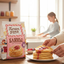 РП Смесь для вып ПечемДома Блины 250г - Русский продукт фото 2