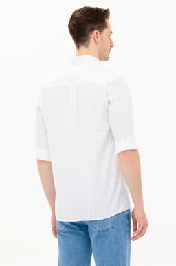 Мужская синяя рубашка с длинным рукавом - U.s. polo assn фото 19