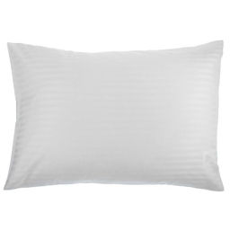 Наволочка 50х70 см, цвет белый, страйп-сатин 140г/м 100% хлопок