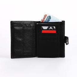 Портмоне мужское 3 в 1 на магните, для купюр, автодокументов и паспорта, цвет чёрный - Simaland фото 5