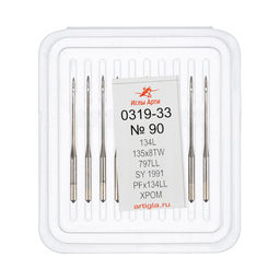 Иглы для пром. шв. машин АРТИ 319-33 (№90-150) для кожи 10 шт № 90