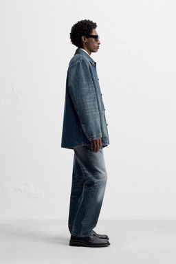 WASHED DENIM OVERSHIRT - Zara фото 4