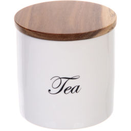 Банка для хранения керамическая "White magic" 500мл 10*10,5см для чая
