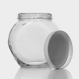 Банка для сыпучих продуктов Paşabahçe Bella, 1.7 л, с пластиковой крышкой, стекло, прозрачная