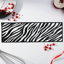 Цена за 5 шт. Трафарет для торта «Зебра», 32×10 см