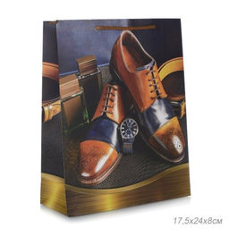 Цена за 12 шт. Пакет подарочный 26x32x10 23 февраля / 24813M /уп 12/480/ - Галеонтрейд фото 2