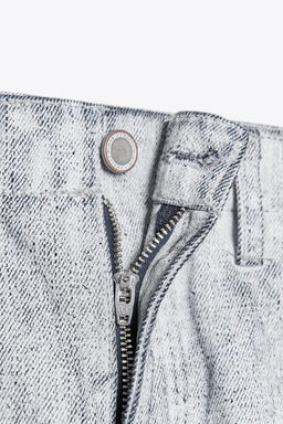 ZW COLLECTION TAPERED COATED MID-RISE JEANS - Zara фото 9