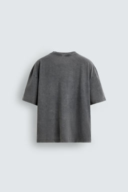 CAMISETA LAVADA ESTAMPADO C?MIC / Gris